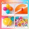 172Pcs Summer Tropical Balloon Arch Garland Kit,Hot Pink Yellow Orange Lake Blue Rainbow Balloon for Hawaiian Luau Birthday Baby Shower Summer Pool Party Music Festival Theme Party Decorations